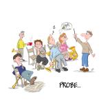 Unsere MC-Kappelle bei der Probe…