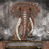 metallic elephant